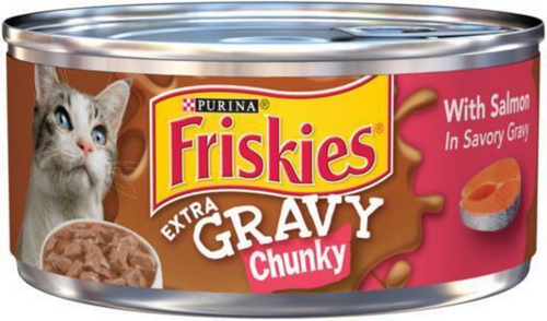 Purina Friskies Extra Gravy Chunky Salmon Wet Cat Food