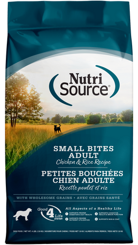 NutriSource Small Bites Chicken & Rice Recipe Dry Dog Food