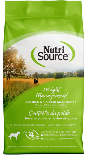 NutriSource Weight Management Chicken and Chicken Meal Dry Dog Food