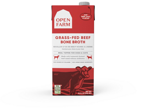 Open Farm Grass Fed Beef Bone Broth for Dogs & Cats