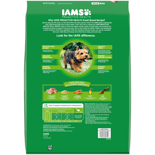 Iams Proactive Health Small & Toy Breed Adult For Small Dogs With Real Chicken Dry Dog Food