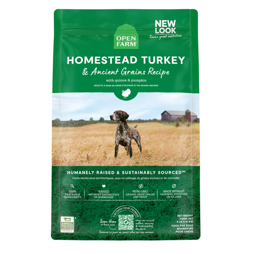 Open Farm Homestead Turkey and Ancient Grains Dry Dog Food