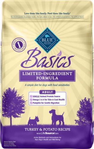 Blue Buffalo Basics Adult Skin & Stomach Care Turkey & Potato Recipe Dry Dog Food