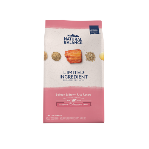 Natural Balance Limited Ingredient Dry Dog Food, Salmon & Brown Rice Recipe
