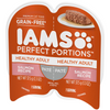Iams Perfect Portions Healthy Adult Salmon Pate Wet Cat Food Tray