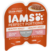 Iams Perfect Portions Healthy Adult Salmon Pate Wet Cat Food Tray