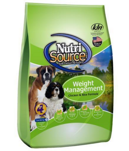NutriSource Weight Management Chicken and Chicken Meal Dry Dog Food