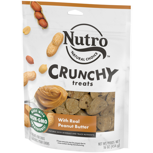 Nutro Crunchy Treats with Real Peanut Butter Dog Treats