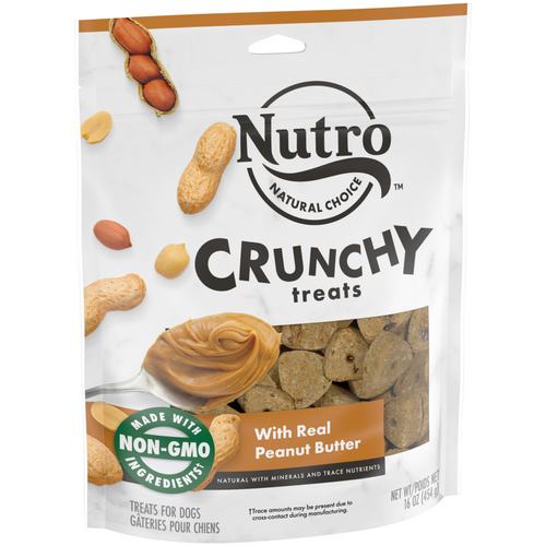 Nutro Crunchy Treats with Real Peanut Butter Dog Treats