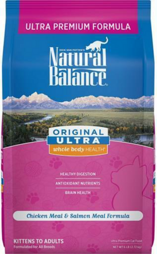 Natural Balance Original Ultra Dry Cat Food, Chicken Meal & Salmon Meal Recipe
