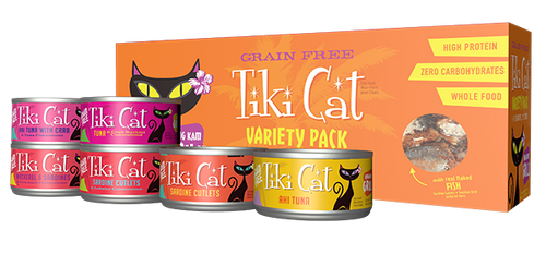 Tiki Cat King Kamehameha Luau Variety Pack Canned Cat Food