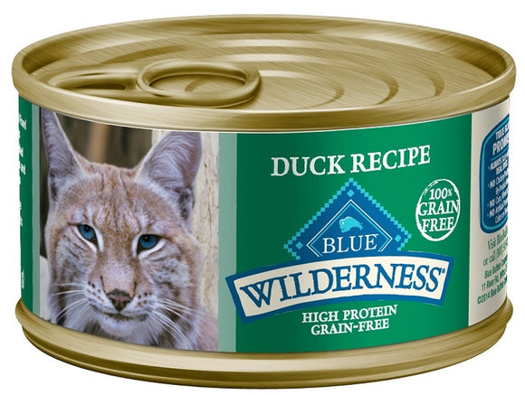 Blue Buffalo Wilderness High-Protein Grain-Free Adult Duck Recipe Canned Cat Food