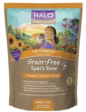 Halo Spot's Stew Grain Free Hearty Chicken Cat Formula Dry Food
