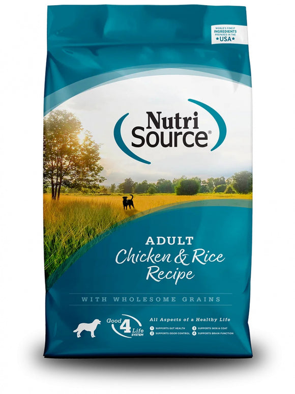 NutriSource Adult Chicken & Rice Dry Dog Food