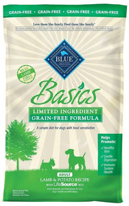Blue Buffalo BLUE Basics Grain Free Adult Lamb and Potato Recipe Dry Dog Food