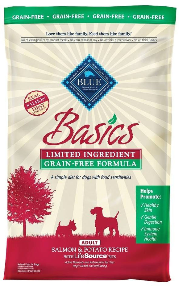 Blue Buffalo BLUE Basics Grain Free Adult Salmon and Potato Recipe Dry Dog Food