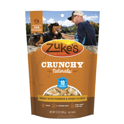 Zukes Crunchy Naturals Baked with Pumpkin &  Sweet Potato 10s Dog Treats