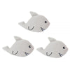 ZippyPaws Miniz Sharks 3-Pack Plush Dog Toys