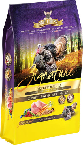 Zignature Small Bites Grain Free Turkey Formula Dry Dog Food