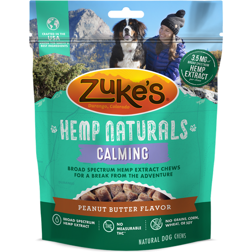 Zuke's Hemp Naturals Calming Peanut Butter Recipe Dog Treats