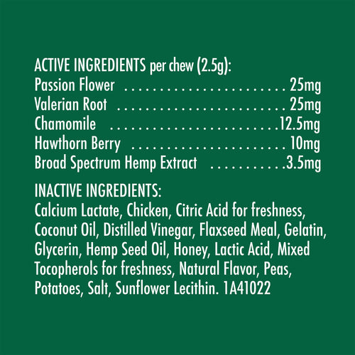 Zuke's Hemp Naturals Calming Chicken Recipe Dog Treats