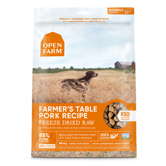 Open Farm Farmers Table Pork Freeze Dried Dog Treats