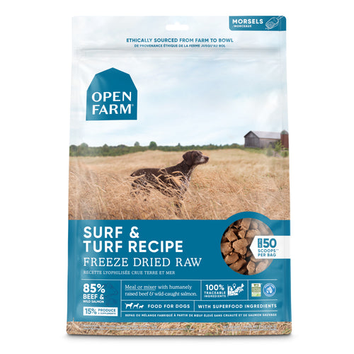 Open Farm Surf Turf Recipe Freeze Dried Dog Treats