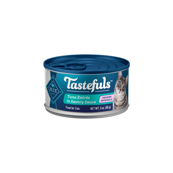 Blue Buffalo Tastefuls Adult Tender Morsels Tuna Entree in a Savory Sauce Wet Cat Food