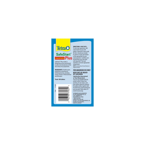 Tetra SafeStart Plus Concentrated Freshwater Aquarium Bacteria