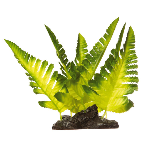 GloFish Plant Yellow Fern Tank Accessory