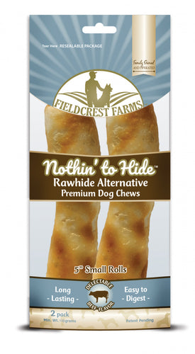 Fieldcrest Farms Nothin' to Hide Small Roll Beef Dog Chews