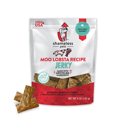 Shameless Pets Moo Lobsta Bite Sized Jerky Dog Treats