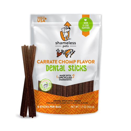 Shameless Pets Carrate Chomp Dental Stick Dog Treats