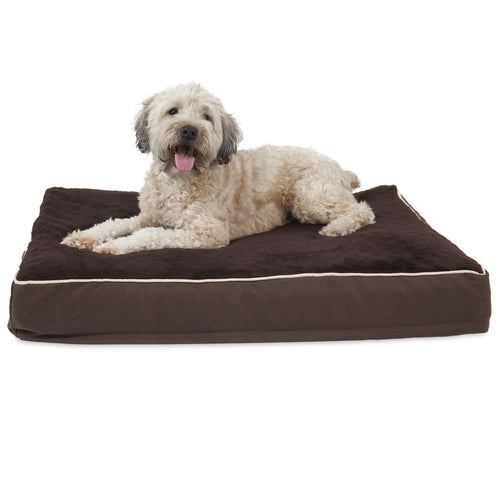 Petmate Aspen Double Ortho Plush/Jaquard Pet Bed