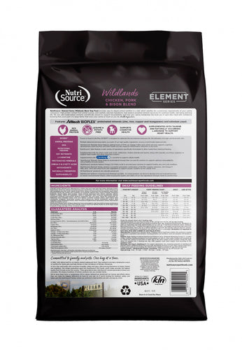 NutriSource Element Series Wildlands Recipe Dry Dog Food