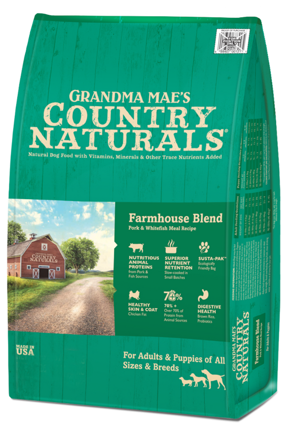 Grandma Mae's Country Naturals Farmhouse Blend Dry Food for Dogs