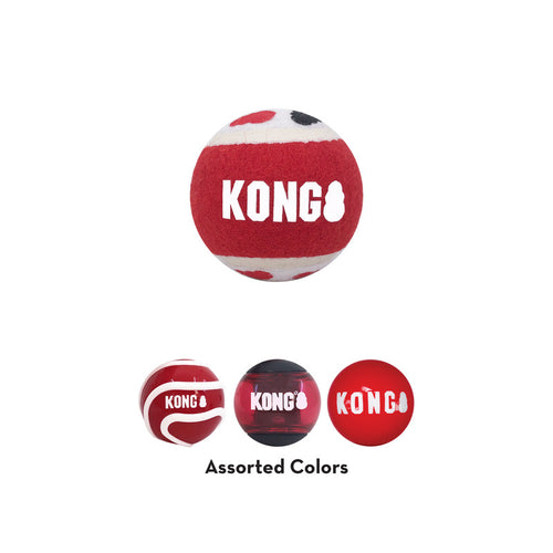 KONG Signature Balls 4 pack Assorted