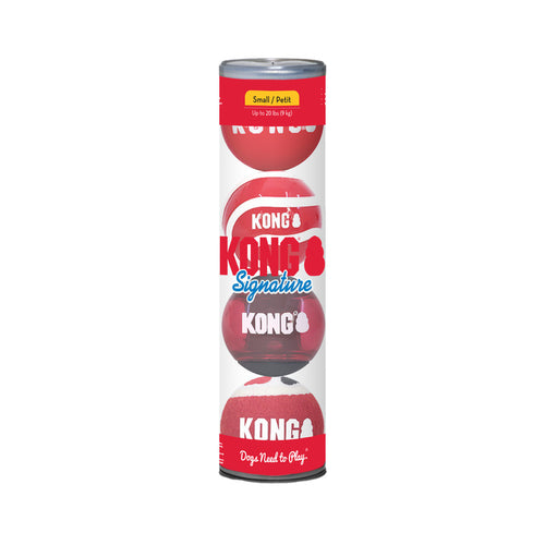 KONG Signature Balls 4 pack Assorted